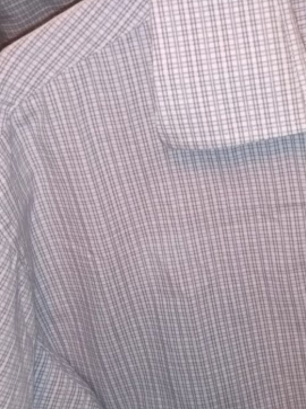michael kors striped 100% cotton long sleeve gray/white 17.5 shirt